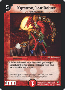 *DM-08 DUEL MASTERS - KYRSTRON, LAIR DELVER - !!!