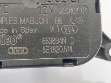 AUDI A4 B6 B7 MOTOREK RADIÁTORU 8E1820511L