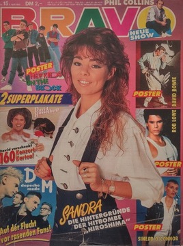 Bravo 15 1990 są plakaty Sinead o' Connor, po niemiecku
