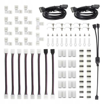 95 Набор разъемов для светодиодных лент, 4 контакта 10мм 5050