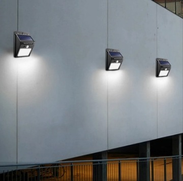 LAMPA SOLARNA Z CZUJNIKIEM RUCHU/ZMIERZCHU 20 LED