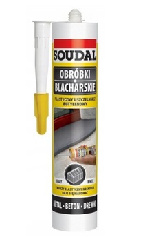 Бутиленовый кровельный герметик БЕЛЫЙ Soudal 280 мл Водо- и газонепроницаемый