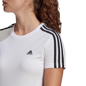 ND05_K10416-XS GL0783 Koszulka damska adidas Essentials Slim T-Shirt biała
