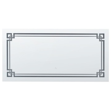 Lustro ścienne LED 120 x 60 cm srebrne AVRANCHES