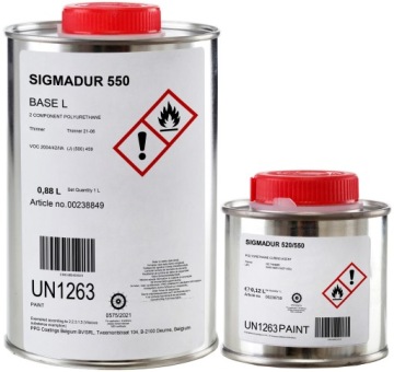 Набор грунтовочно-покровной краски для лодок 1+1 л.