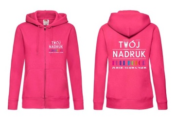 BLUZA DAMSKA ROZPINANA Z WŁASNYM NADRUKIEM A3 M