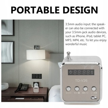 Винтажные радиодинамики, мини-колонки MP3