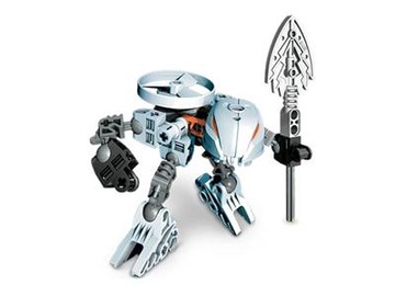 Klocki LEGO Bionicle 4870 Rahaga Kualus używane Robot Zestaw Kompletny Mały