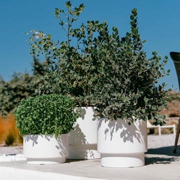 HEOS АНТРАЦИТОВЫЙ ЦВЕТОЧНЫЙ ГОРШОК КРЫШКА 40 СМ