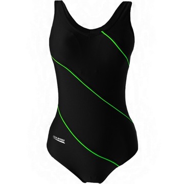 AQUASPEED STRÓJ KĄPIELOWY SOPHIE 50 CZARNO-ZIELONY