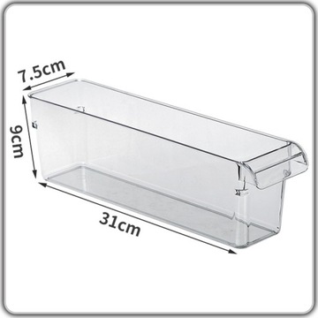 Набор из 3-х органайзеров для пищевых контейнеров для холодильника.