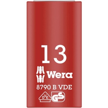 WERA nasadka VDE 13 mm 3/8 cala izolowana Zyklop 8790 B 05004957001