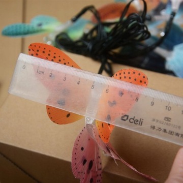 LAMPKI LED OGRODOWE MOTYLE 5M 20 LED PANEL SOLARNY