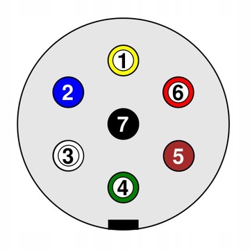 СПИРАЛЬНЫЙ КАБЕЛЬ ДЛЯ ПРИЦЕПА QLYS-S 7 PIN, 12 В, 3 м