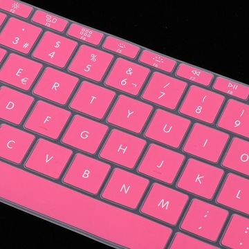 Силиконовая клавиатура премиум-класса, розовая фольга для испанской фонетической клавиатуры