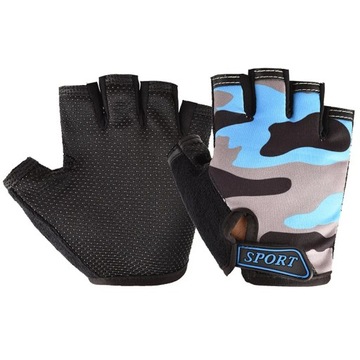 Children's Cycling Half-finger Gloves Boys Student High Elasticity Sports S