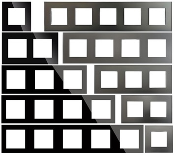 USB-модуль зарядного устройства с двойной розеткой, тип A+A, 2,4 А, серый для рамок MIUUN