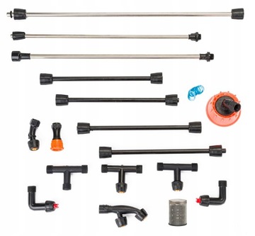 OPRYSKIWACZ AKUMULATOROWY PLECAKOWY CIŚNIENIOWY POWERMAT 20L ZESTAW 9 DYSZ