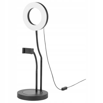 IKEA LANESPELARE Lampa pierścieniowa statyw na tel