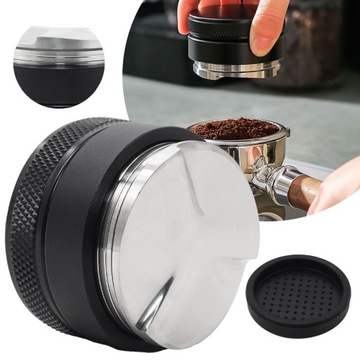 PROFESJONALNE DYSTRYBUTOR KAWY 53 MM I TAMPER 2 W 1, REGULOWANA GŁĘBOKOŚĆ