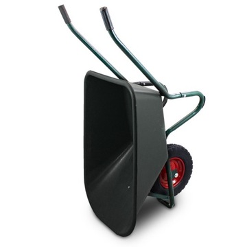 САДОВАЯ тачка 100л 250кг ПВХ ЧАША ЧЕРНЫЕ КОЛЕСА