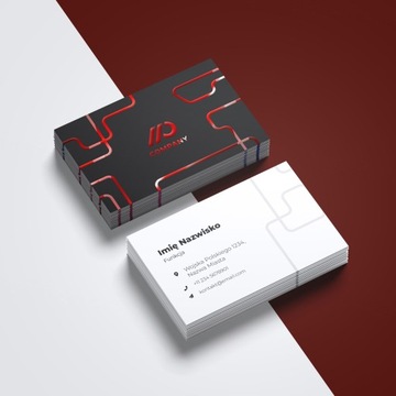 Визитки позолоченные, фольга soft touch + красная фольга, 100 шт + ДИЗАЙН!