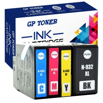 4 Tusze do HP OfficeJet 6100 6600 6700 7110 7510 7600Series 7612 WIDEFORMAT