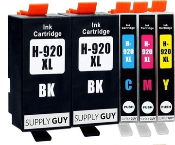 Zestaw tuszy do drukarki HP - zamiennik 920xl, 5szt