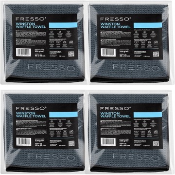 Fresso 4x Winston Waffle Towel Mikrofibra Do Szyb