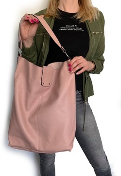 ŚWIETNA TOREBKA WOREK LISTONOSZKA Xl RÓŻ