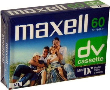 Minidv Mini DV -кассета для 60 -минутных камер Maxell DVM60