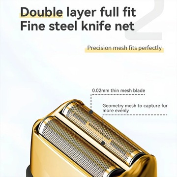 Аккумуляторная электробритва с металлическим корпусом Электробритва для мужчин и бороды