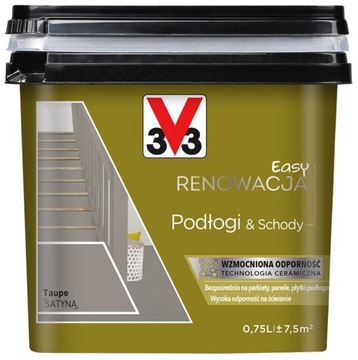Farba RENOWACYJNA DO PŁYTEK PODŁOGA 0,75 V33 TAUPE