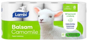 Papier toaletowy Lambi Balsam Camomille 8 rolek 3 w-wy