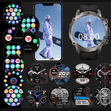 Мужские часы SMARTWATCH Rubicon 400мАч ЗВОНКИ 2 ремешка ШАГИ SMS FB PULSE