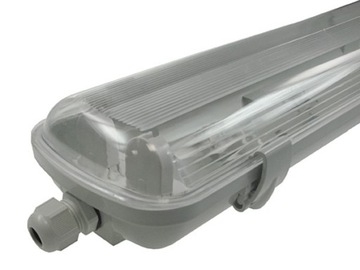 Oprawa świetlówkowa LED 2*36W IP65 ABS/PS bez bla