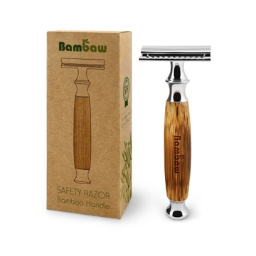 Bambaw, wielorazowa maszynka do golenia, BAMBUSOWA