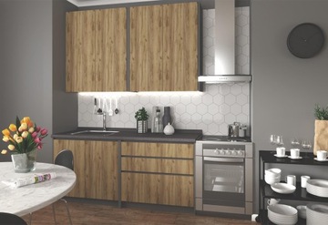 Zestaw kuchenny IDEA 180 Dąb Craft + Antracyt