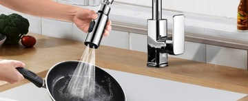 КУХОННЫЙ СМЕШНИК, УДЛИНИТЕЛЬ ДЛЯ КРАНА, 3-РЕЖИМНЫЙ АДАПТЕР ПЕРЛАТОР