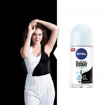 NIVEA Black&White шариковый антиперспирант 50мл