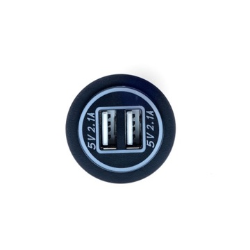 АВТОМОБИЛЬНОЕ ЗАРЯДНОЕ УСТРОЙСТВО 2 X USB В РОЗЕТКЕ ПРИЖИГАЛА 12 В IP66 5 В 4,2 А