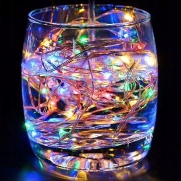 LAMPKI CHOINKOWE DRUCIK MICRO LED 100szt KOLOROWE
