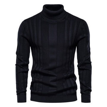 SWETER GOLF MĘSKI KLASYCZNY POŁGOLF CIEPŁY JAKOŚĆ