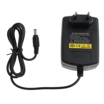 Wtyczka EU AC 100V V do DC9V 2A Ładowarka zasilająca