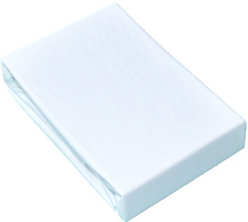 PRZEŚCIERADŁO JERSEY Z GUMKĄ 120X200 BIAŁE POLSKIE