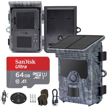 REDLEAF RD7000 WIFI KAMERA 2K PANEL SOLARNY + 64GB