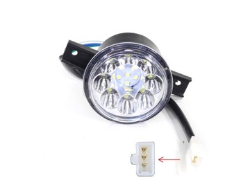 LAMPA PRZÓD PRZEDNIA LED OKRĄGŁA QUAD ATV 110 125