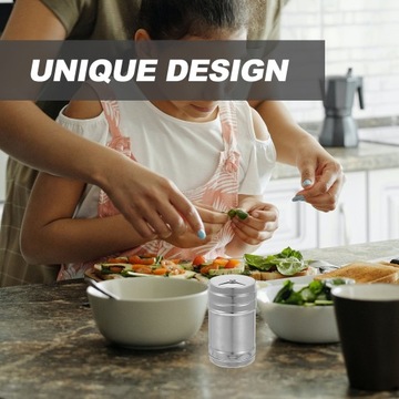 КОНТЕЙНЕР ДЛЯ СОЛИ И ПЕРЦА ИЗ НЕРЖАВЕЮЩЕЙ СТАЛИ ДЛЯ ХРАНЕНИЯ СПЕЦИЙ