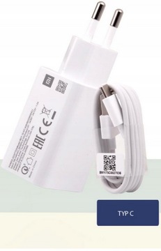 ЗАРЯДНОЕ УСТРОЙСТВО XIAOMI FAST CHARGE 3.0 + КАБЕЛЬ ТИПА C