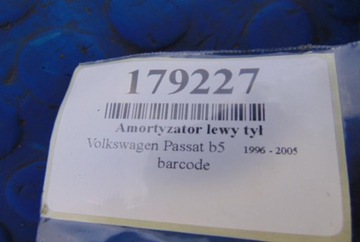 VOLKSWAGEN PASSAT B5 1.8 20V TLUMIČ LEVÝ ZADNÍ